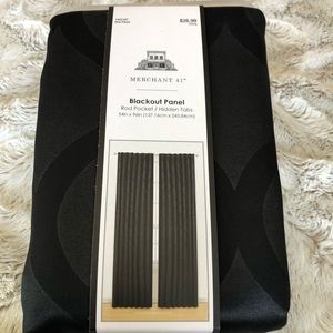Merchant 41 Blackout Panel Rod Pocket - 54” x 96”